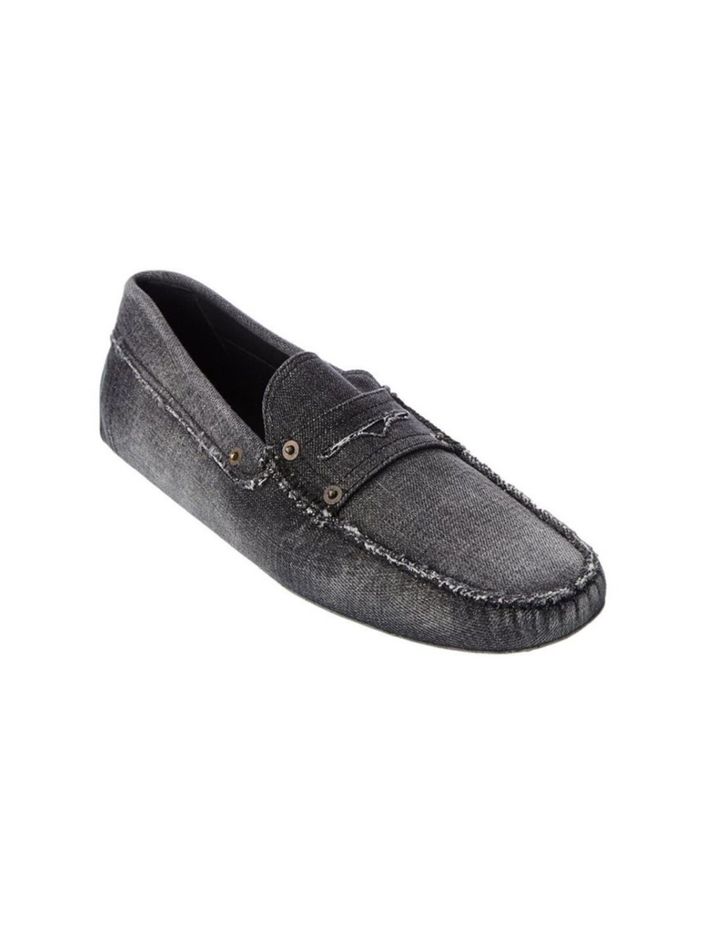 TOD’s Men’s Gommini Canvas Denim Loafers Size 8.5